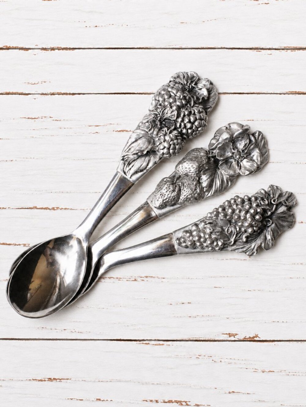 Seagull Pewter Canada 1991 Fruit Tea Spoons, Pewter Spoons, Stainless Spoons